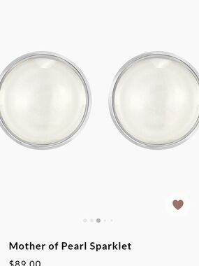 Mother of Pearl Sparklet White and Silver